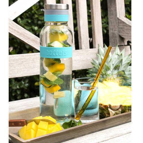 BODDELS CARAFE 1.1 L グラスカフェ 2本セット 2PK スティック付き 1100ml フルーツ串付き 耐熱ガラス