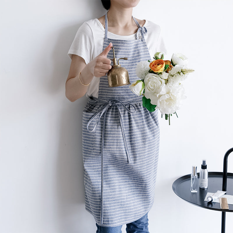 エプロン シンプル カフェエプロン 北欧風 チュニックエプロン ワンピース 風 レディース