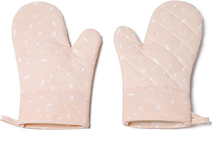 鍋つかみ 耐熱ミトン オーブンミトン 鍋敷き なべつかみ キッチンミトン 耐熱鍋つかみ クッキング用 バーベキュー用 電子レンジ 滑り止め かわいい フリーサイズ 男女兼用 つり下げ可能 調理用手袋 高温対応