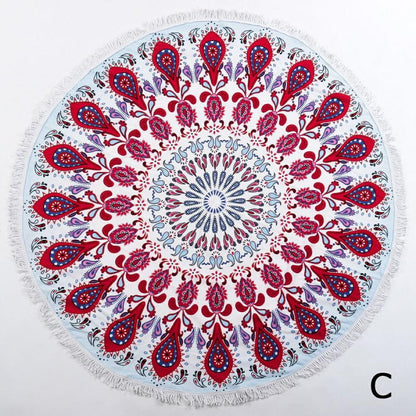 ラウンドビーチタオル ビーチタオル ビーチマット ラウンド 大判 円形 ラグ タオル 厚手 インスタ サークルタオル 夏かわいい プール 可愛い 海水浴 海 インテリア おしゃれ レジャー アウトドア