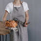 エプロン シンプル カフェエプロン 北欧風 チュニックエプロン ワンピース 風 レディース